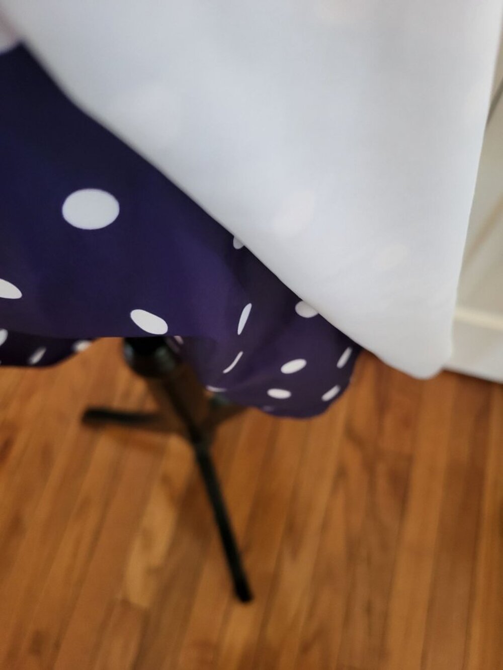 Navy White Polka Dot Retro Inspired Ruched Swim Dress XL Twee Pinup Rockabilly - Picture 6 of 10